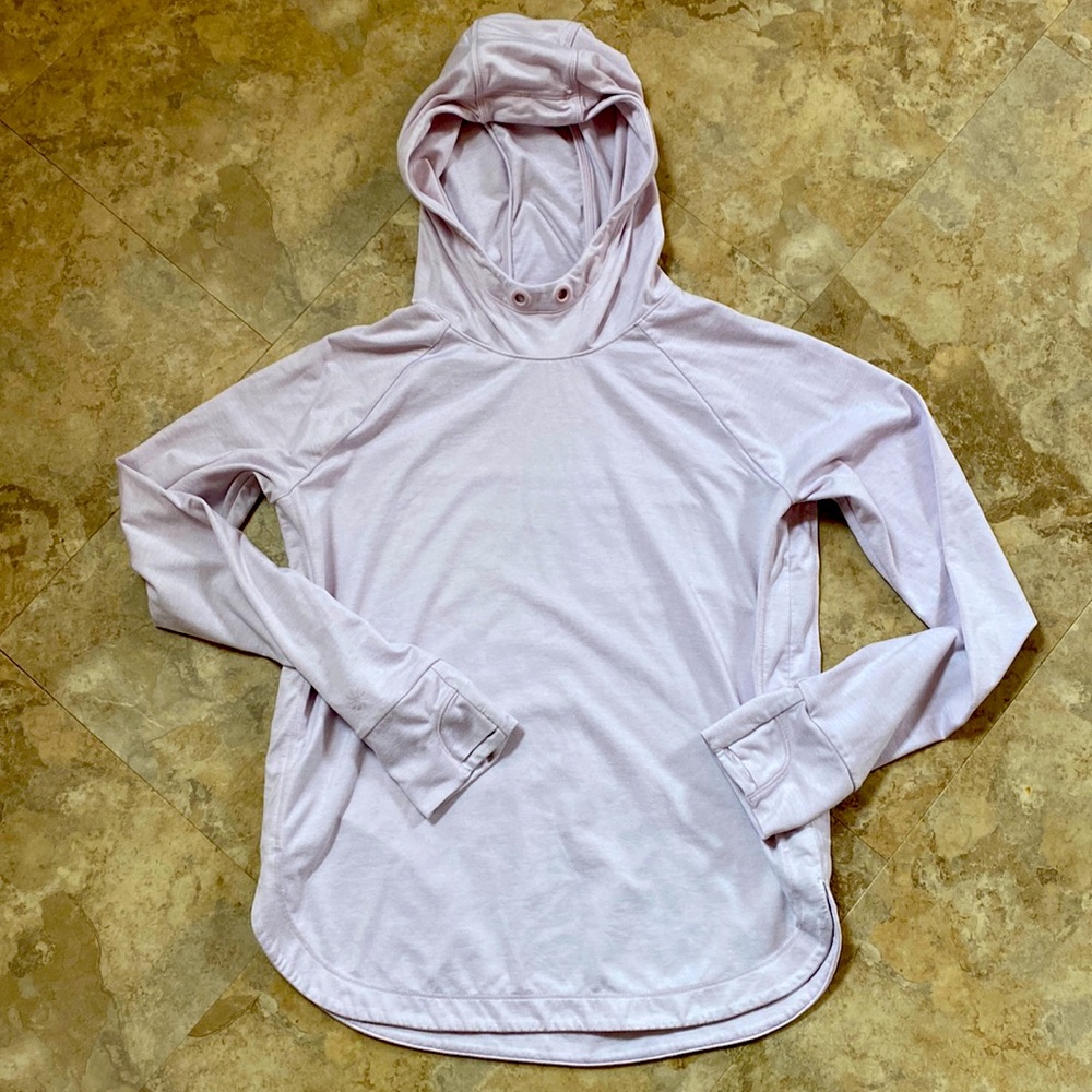 Girls Athleta pullover lightweight Hoodie Lavender 14